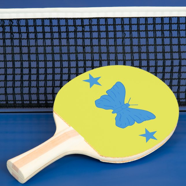 Raquette de ping pong avec drapeau de Bady Bassit (Insitu)
