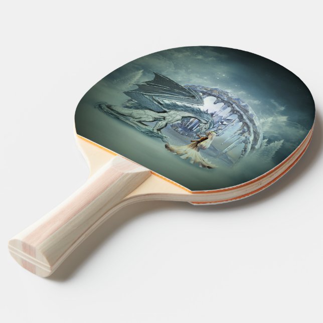 Raquette De Ping Pong Awesome ice dragon (Devant Angle)