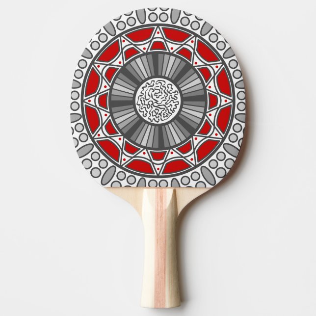 Raquette De Ping Pong Aztec rencontre Ping Pong Paddle Alien (Devant)