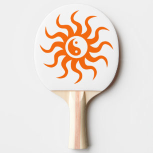 Raquette De Ping Pong Aztec Sun-Yin Yang/Orange