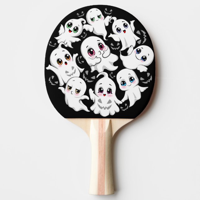 Raquette De Ping Pong Baby Ghosts Éffrayant mignon Halloween humeur (Devant)