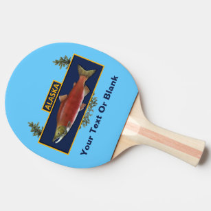 Raquette De Ping Pong Badge du pêcheur de combat de l'Alaska