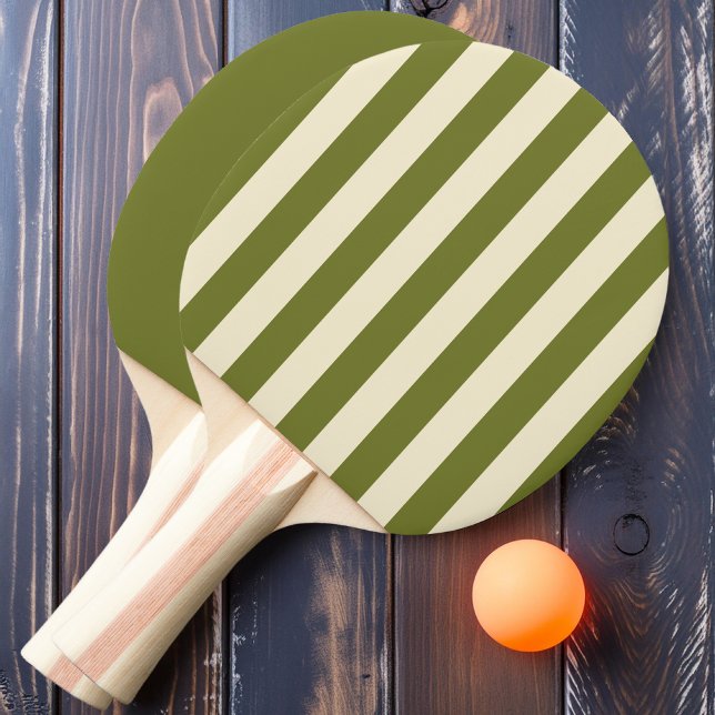 Raquette De Ping Pong Badigeonnement de polo d'olive douce et solide (Créateur téléchargé)