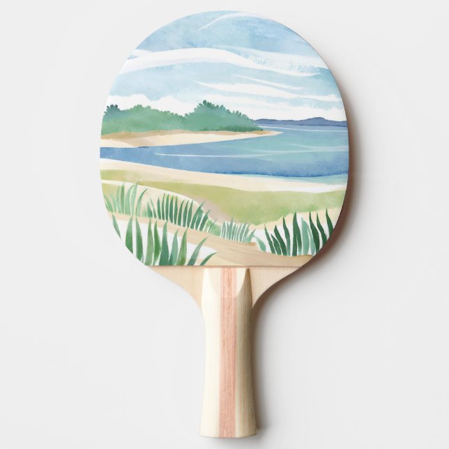 Raquette De Ping Pong Baie d'herbe de plage | Mer côtière océanique à l' (Devant)