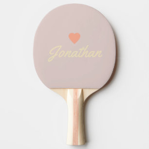 Raquette De Ping Pong Baiser de Lavande Vintage PK Heart Signature