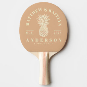 Raquette De Ping Pong Baiser de Pêche Tropicale Crête de Mariage à l'Ana