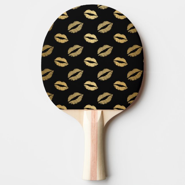 Raquette De Ping Pong Baisers dorés (Devant)