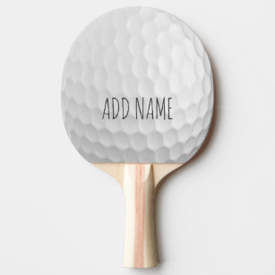 Raquette De Ping Pong Ball de golf Dimples avec nom personnalisé