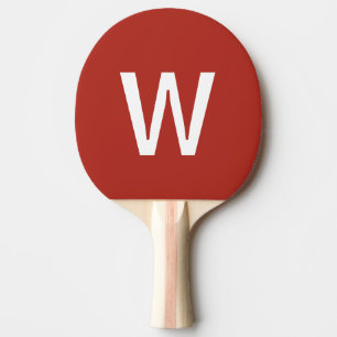 Raquette De Ping Pong Balle de ping-pong personnalisée rouge et blanc