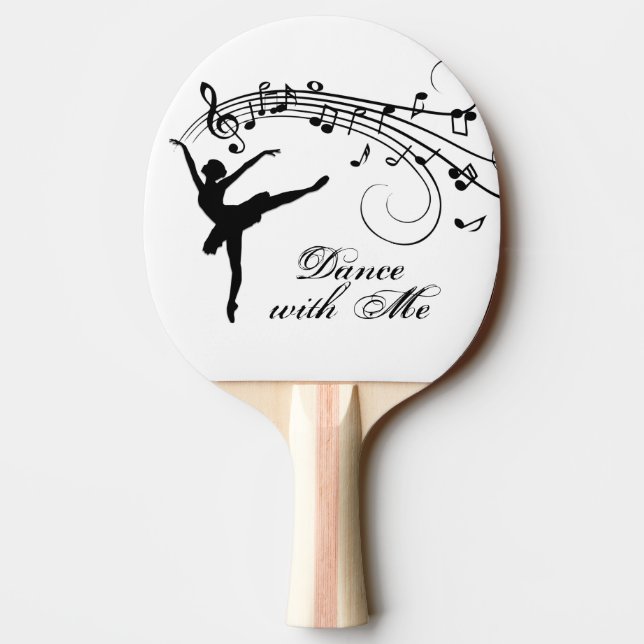 Raquette De Ping Pong Ballerina Dance with Me Music Note (Dos)