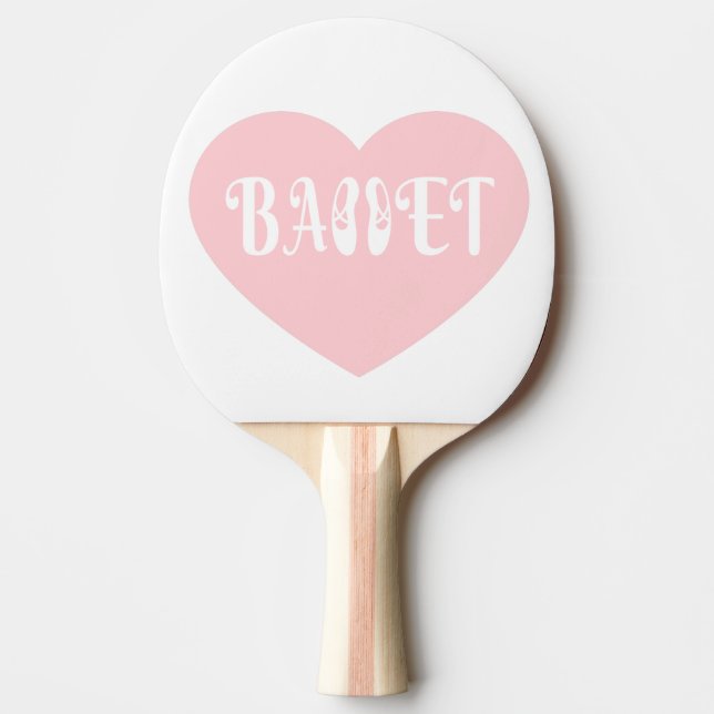 Raquette De Ping Pong Ballet Love Danse Personnaliser Ctomizeus (Devant)