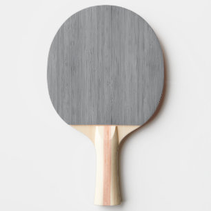 Raquette De Ping Pong Bambou gris cendré avec apparence de grain de bois