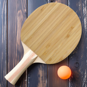 Raquette De Ping Pong Bambou Sombre