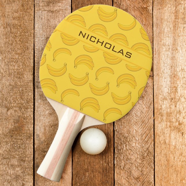 Raquette De Ping Pong Banane avec nom (Créateur téléchargé)