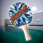Raquette De Ping Pong Bande dessinée colorée moderne BOOM Typographie<br><div class="desc">LIVRE COMIQUE POP ART BOOM. Amusement moderne et tendance,  pagaie de ping-pong pop art. Personnalisez,  customisez,  faites-en votre propre façon de la BD Book Pop Art! Un grand cadeau pour vous,  vos amis ou votre famille. Conçu par Thisisnotme©</div>
