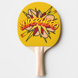 Raquette De Ping Pong Bande dessinée Pop Art SUPERHÉROS Moderne Tendance