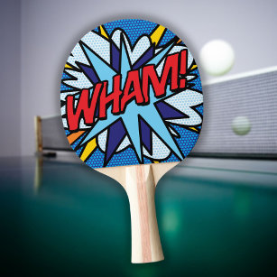 Raquette De Ping Pong Bande dessinée Pop Art WHAM!