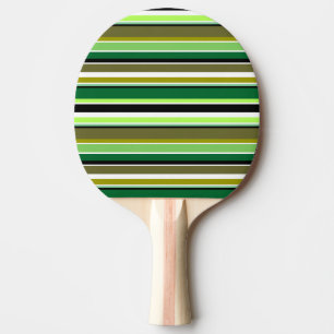 Raquette De Ping Pong Bandes blanches vert mignonne