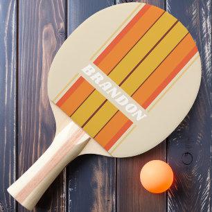 Raquette De Ping Pong Bandes de cartes rétrospectives avec nom
