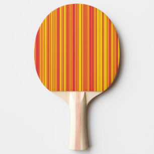 Raquette De Ping Pong Bandes orange rouge jaune