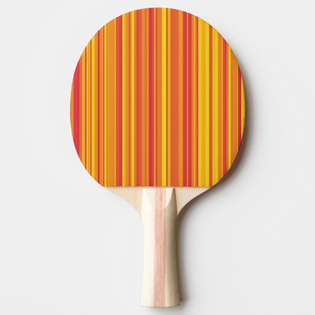 Raquette De Ping Pong Bandes orange rouge jaune (Devant)