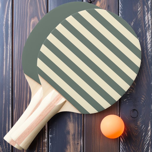 Raquette De Ping Pong Bandes polo grises chaudes et solides (Créateur téléchargé)
