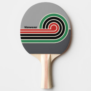 Raquette De Ping Pong Bandes VHS Vintage avec Nom