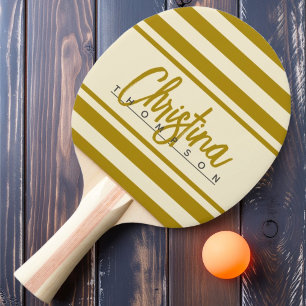 Raquette De Ping Pong Bannière Polo Milieu de Siècle Désert Sage Nom Pei
