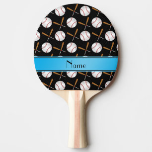 Raquette De Ping Pong Base-ball noirs nommés personnalisés de battes e