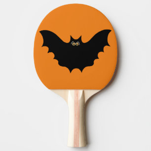 Raquette De Ping Pong Bat noir d'Halloween