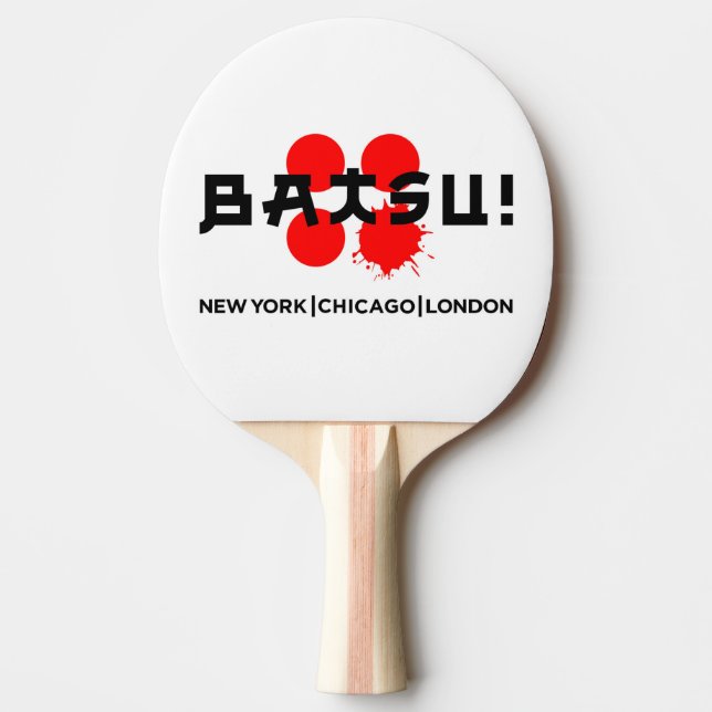 Raquette De Ping Pong BATSU ! La Pagaie (Devant)
