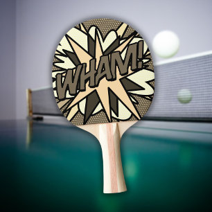Raquette De Ping Pong BD drôle Rétro Cool WHAM