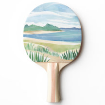 Beach Grass Bay | Watercolor Ocean Coastal Sea