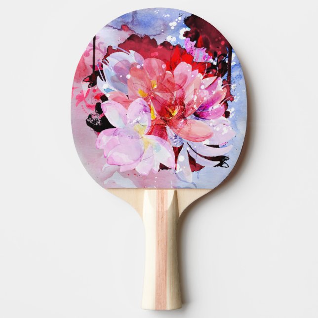 Raquette De Ping Pong Beau bouquet des fleurs (Devant)