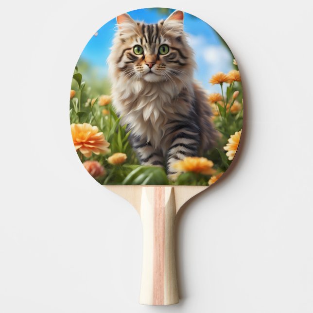 Raquette De Ping Pong Beau chats beau jardin (Devant)