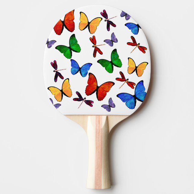 Raquette De Ping Pong Beau motif de papillon (Devant)
