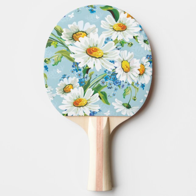 Raquette De Ping Pong Beau motif floral lumineux élégant 2 (Devant)