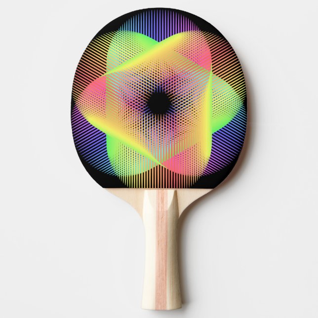 Raquette De Ping Pong Beau motif géométrique hikari22 (Devant)