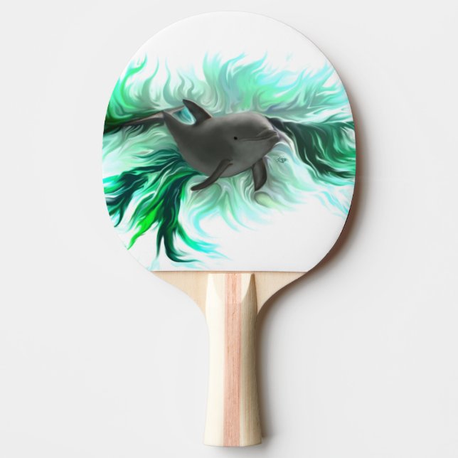 Raquette De Ping Pong Bébé dauphin (Devant)