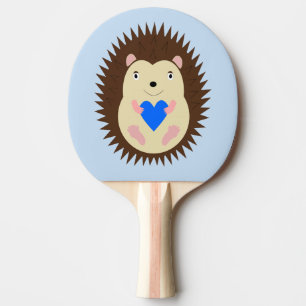 Raquette De Ping Pong Bébé Garçon Hérisson Cœur Bleu