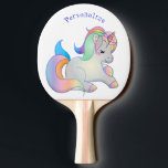 Raquette De Ping Pong Bébé mignon Unicorn Pastel Imaginaire personnalisé<br><div class="desc">Ajoutez une pagaie de ping-pong sur mesure à votre salle de jeux et à vos jeux de nuit en famille. Bébé mignon Unicorn Pastel Imaginaire Personnalisé Ping Pong Paddle. Personnalisez avec le nom,  les initiales,  le message,  le devis ou tout ce que vous désirez. Super idée cadeau.</div>