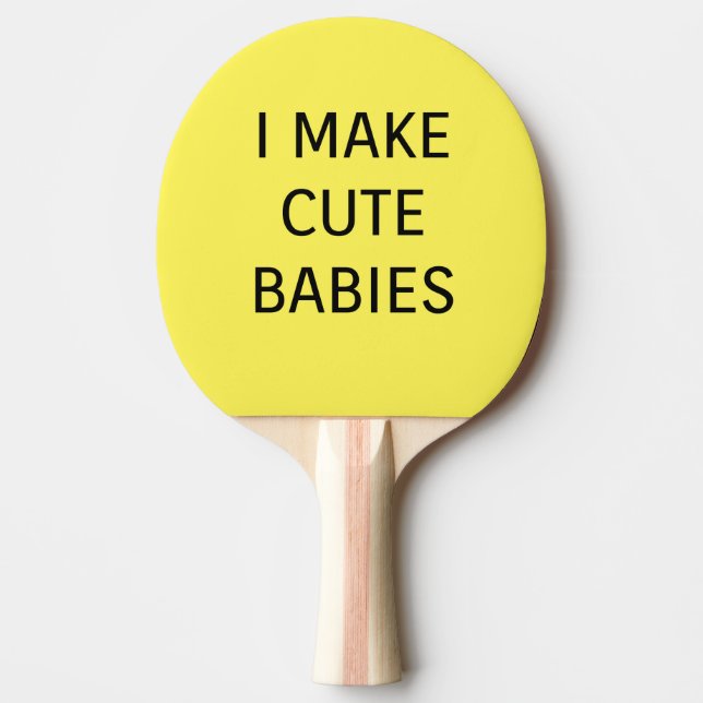 Raquette De Ping Pong Bébés mignons (Devant)
