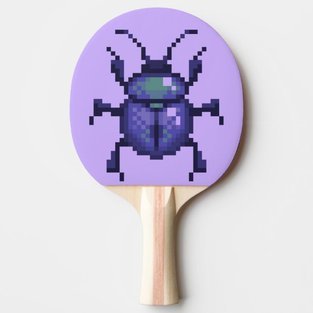 Raquette De Ping Pong Beetle scarabée, quatre pixels (Devant)