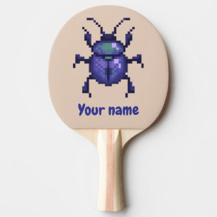 Raquette De Ping Pong Beetle scarabée, quatre pixels