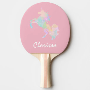 Raquette De Ping Pong Belle et colorée licorne