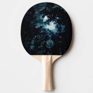 Raquette De Ping Pong Belle Lune qui coule avec les arbres