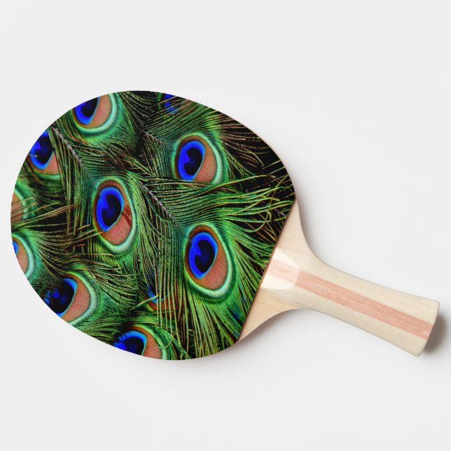 Raquette De Ping Pong Belles plumes de paon (Dos Côté)