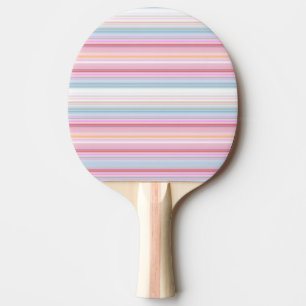 Raquette De Ping Pong Belles rayures roses blanches