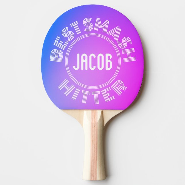 Raquette De Ping Pong BEST SMASH HITTER Gradient Design simple (Devant)