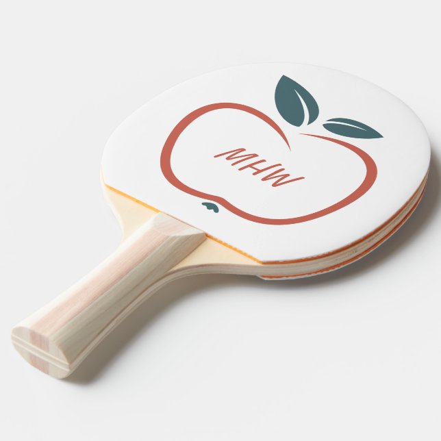 Raquette De Ping Pong BEST TEACHERS personnalisé monogramme ping pong pa (Devant Angle)